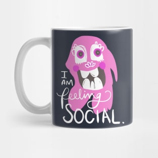 I Am Feeling Social Monster: Weird Funny Awkward Creature Mug